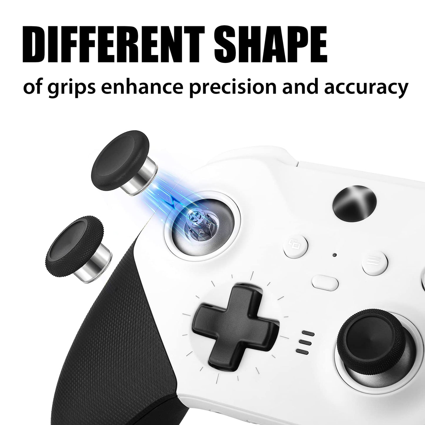 Elite Series 2 Thumbsticks - 6 in 1 Magnetic Joysticks for Xbox Elite Controller Series 2 Core(Model 1797), Accessories Replacement Included 2 Tall, 2