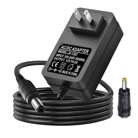 ycwwzzh 12V AC/DC Portable DVD Player Charger Power Adapter Compatible for UEME, HDJUNTUNKOR, Sunpin, Sylvania, Philips, Craig, Cooau, DBPower…