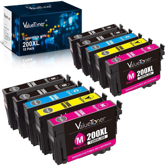 Valuetoner Remanufactured Ink Cartridge Replacement for 200XL 200 XL T200XL for XP-310 Expression XP-410 XP-400 Workforce WF-2540 WF-2530 Printer
