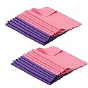 ColorYourLife 20-Pack Microfiber Cleaning Cloths for Smart Phone, Laptop, Tablets, Lenses, LCD Monitor, TV, Camera, Eyeglasses, Optics Etc (Purple +