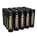 Tenergy Premium PRO Rechargeable AA Batteries, High Capacity 2800mAh NiMH AA Battery, 20 Pack Rechargeable Batteries