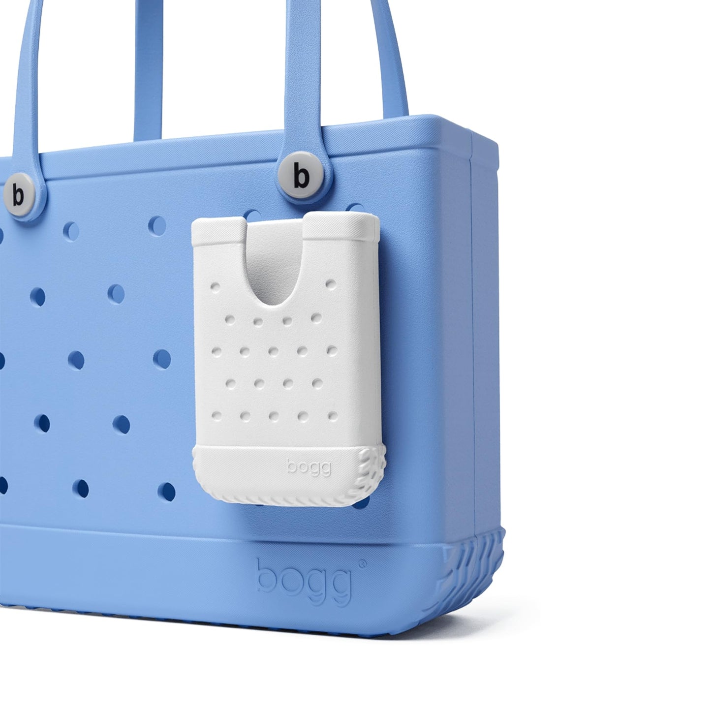BOGG BAG Call Me Bogg - Cell Phone Holder for Large and Medium Tote - Lightweight, Durable, Washable Snap-in Accessory (For Shore White)