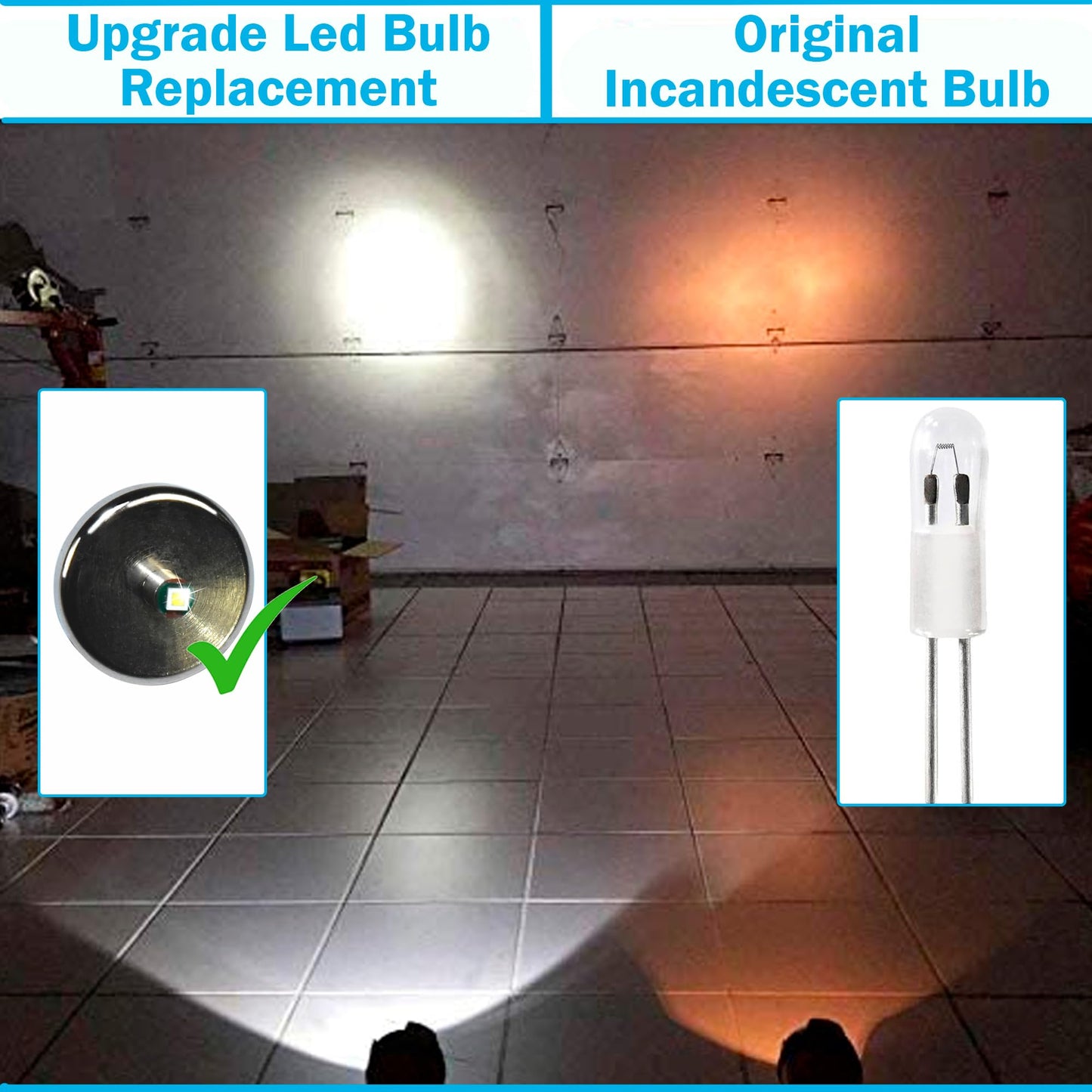 HQRP Hight Power 3W 110 Lumens Bi-Pin LED Module Bulb Compatible with Mag-Lite Mini Flashlight