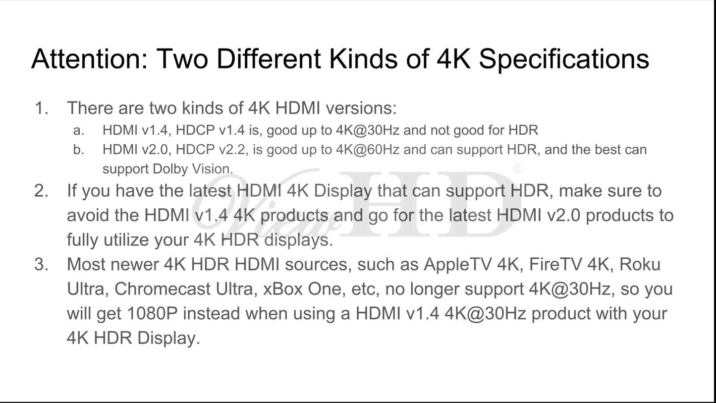 U9 ViewHD Latest HDMI v2.0b 18Gbps 4:4:4 Audio Extractor | RCA L/R Stereo Analog Audio Output SPDIF Toslink Optical Dolbi Digital Plus Audio 4K@60Hz