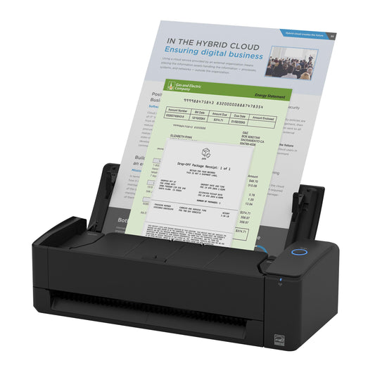 ScanSnap iX1300 Compact Wireless or USB Double-Sided Color Document, Photo & Receipt Scanner with Auto Document Feeder and Manual Feeder for Mac or