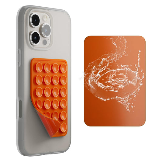 SEMBO Reusable & Restickable Nano Gel Silicone Sticky Suction Phone Grip with Removable Mounting Tape, Hands-Free Phone Accessories Holder for Selfies