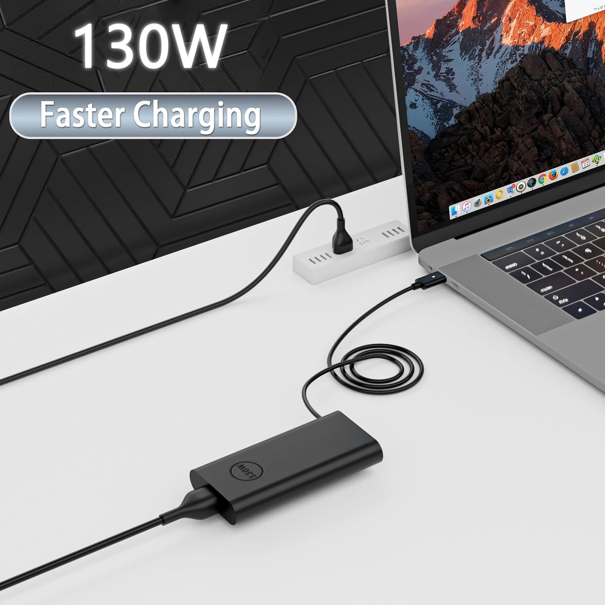 PIOEVTKA 130W USB C Type C Adapter Laptop Charger Compatible with Dell XPS 15 2in1 9575 Precision 5530 2in1 5550 5750 3560 3550 3551 Latitude 7410