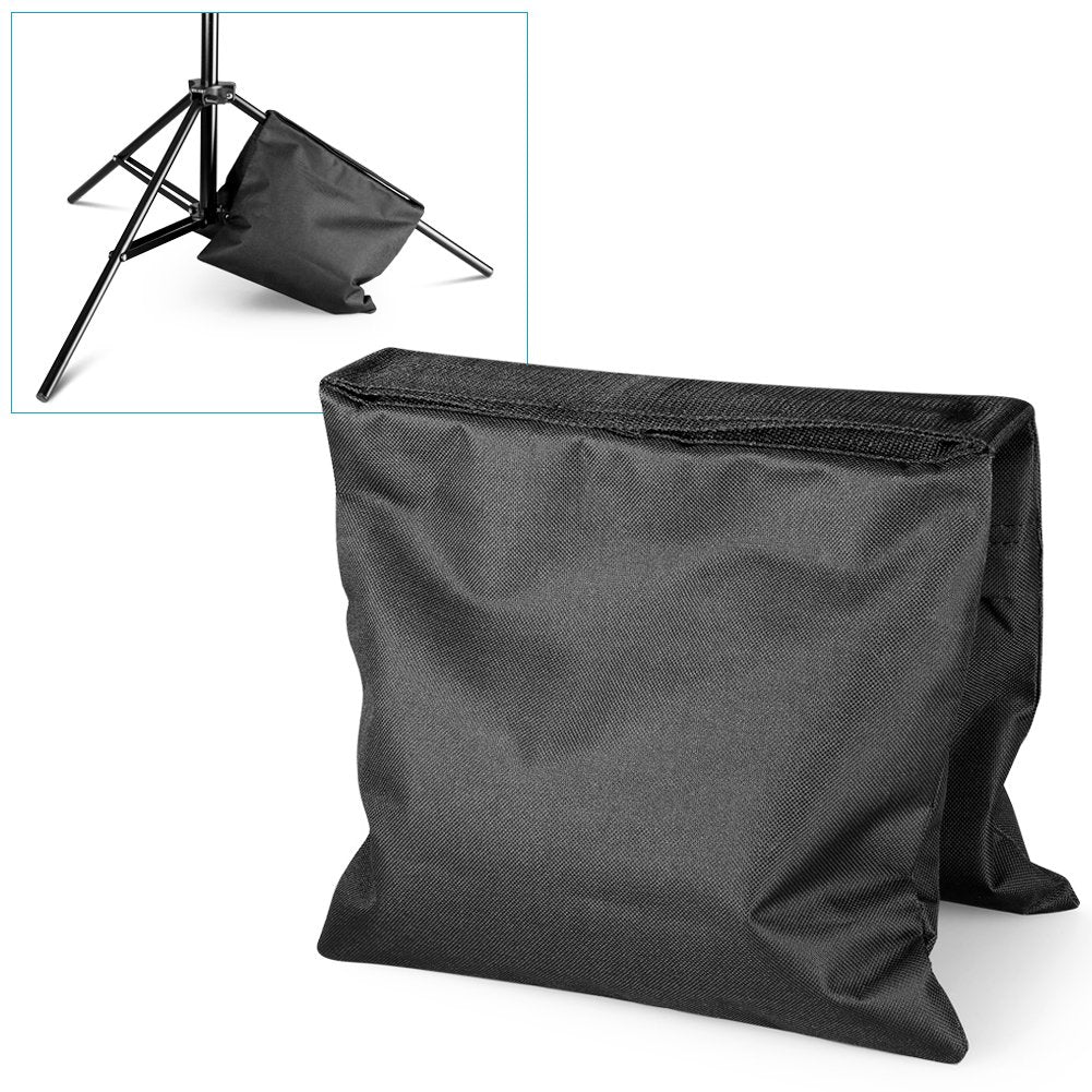 Neewer® 6 Pack Black Sand Bag Photography Studio Video Stage Film Saddlebag for Light Stands Boom Arms Tripods