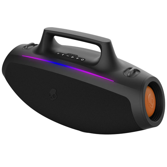 Skullcandy Barrel XT Bluetooth Boombox Party Speaker, Water-Resistant Portable Speaker, LED Lightshow Mode, 12 Hour Battery, Multi-Link