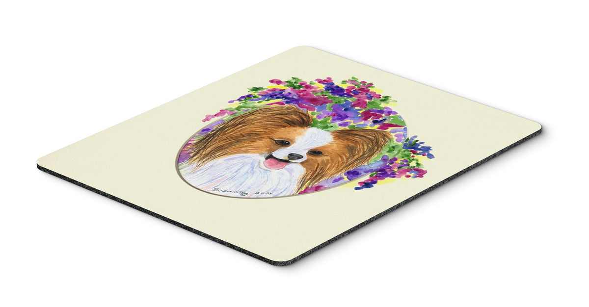 Caroline's Treasures SS8074MP "Papillon Mouse Pad, Hot Pad or Trivet" for Home Office Gaming Working Computers Laptop Mouse Mat,Washable Large