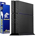 ArmorSuit MilitaryShield Black Carbon Fiber Skin Wrap Film + HD Clear Screen Protector for Sony PlayStation 4 - Anti-Bubble Film