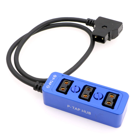 Gbrand AConnect D-tap Splitter P-Tap HUB Cable D Tap to 3Ports Dtap P-tap Splitter Cable for Photography Power for ARRI RED Z CAM Cameras TILTA