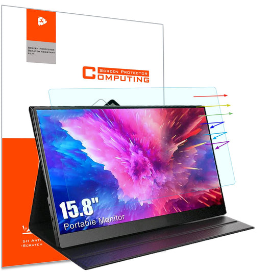 YINOVEEN 15.8 inch Portable Monitor Screen Protector, for 15.8 inch Universal PC Monitors 16:9 Aspect Ratio Anti Blue Light Glare Screen Filter