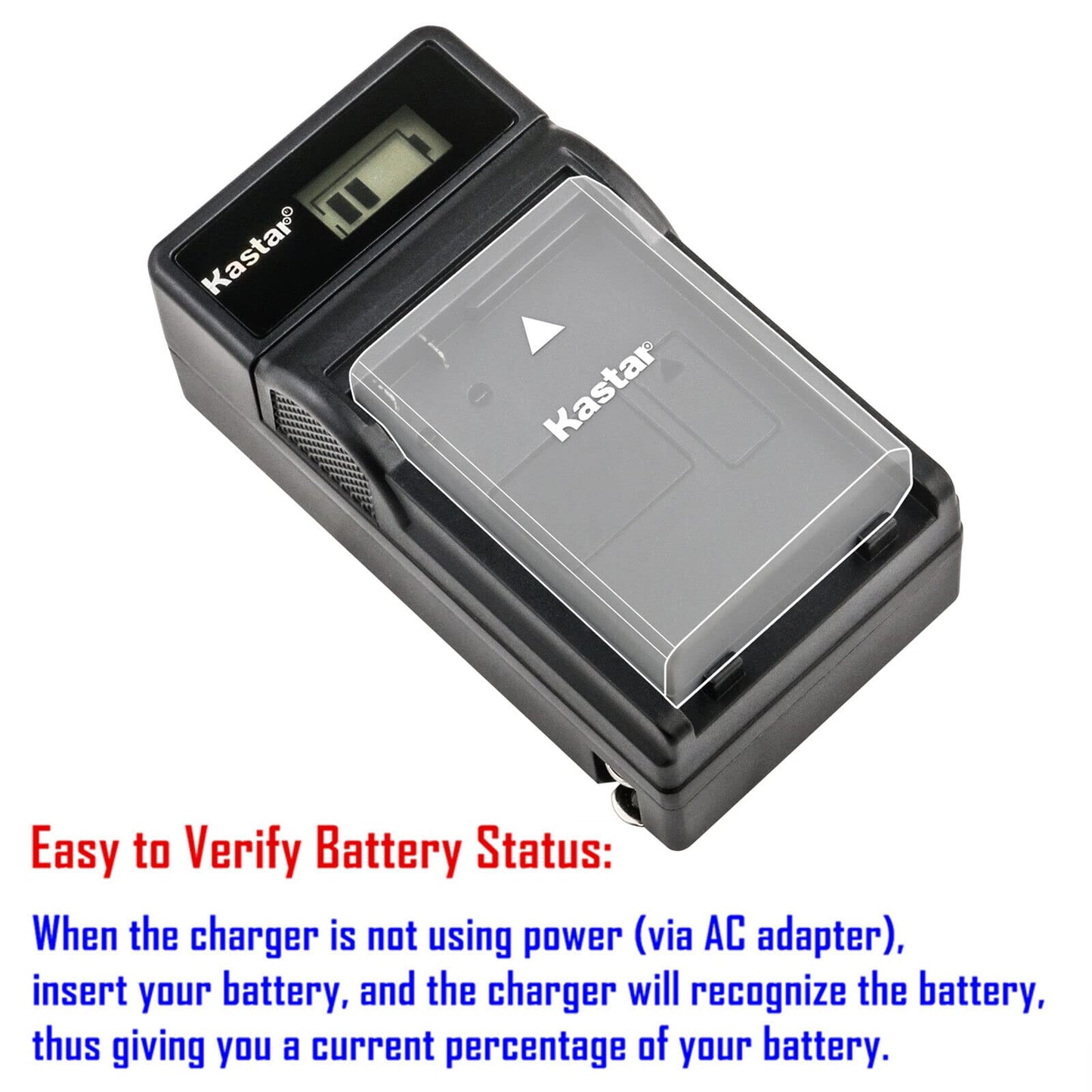 Kastar 1-Pack NP-F570 Battery and LCD AC Charger Compatible with CCD-TRV95 CCD-TRV97 CCD-TRV98 CCD-TRV99 DSC-CD100 DSC-CD250 DSC-CD400 DSC-D700