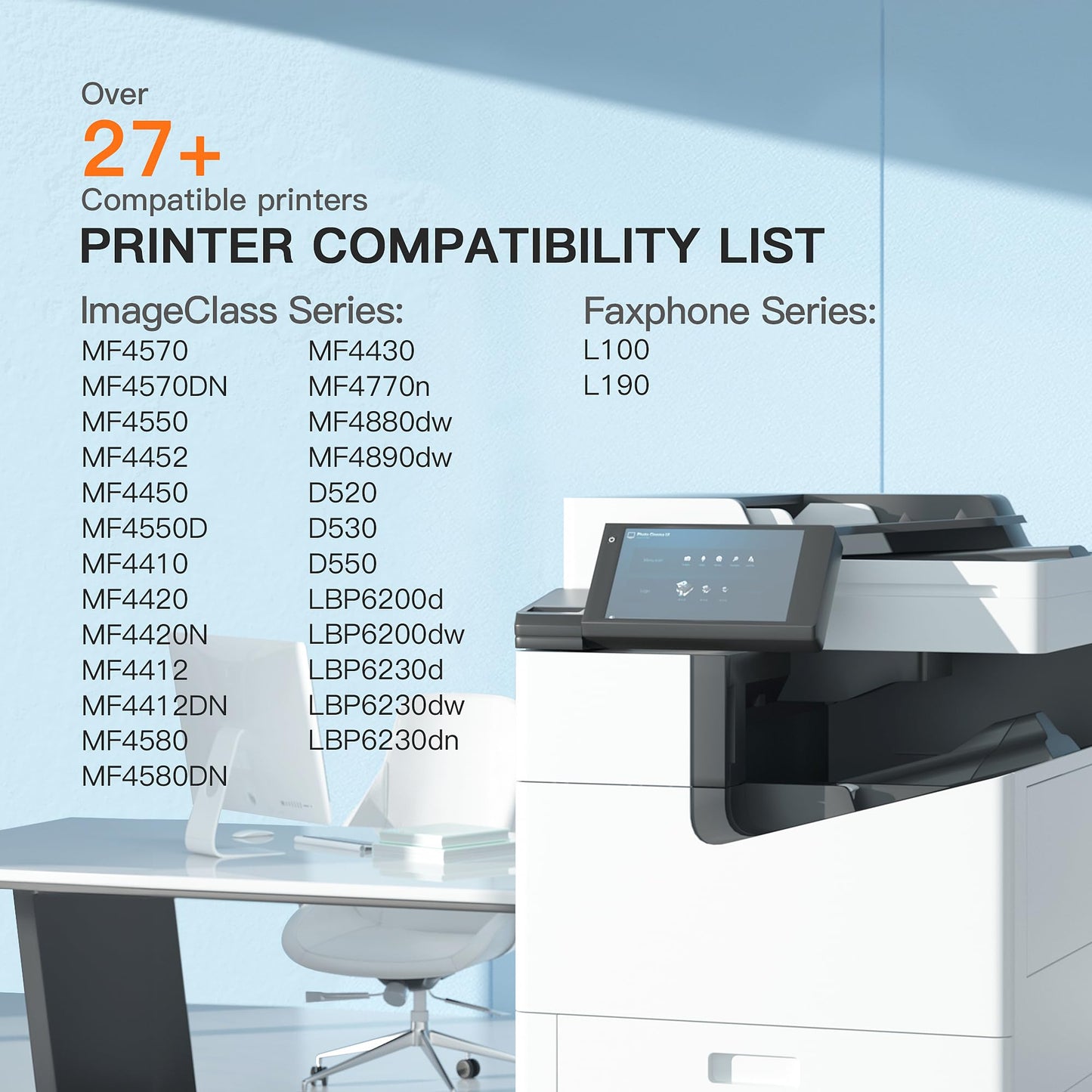 E-Z Ink Compatible Toner Cartridge Replacement for Canon 126 128 Black Toner Cartridge CRG-126 CRG-128 CRG128 for Imageclass D530 L100 L190 LBP6230DW