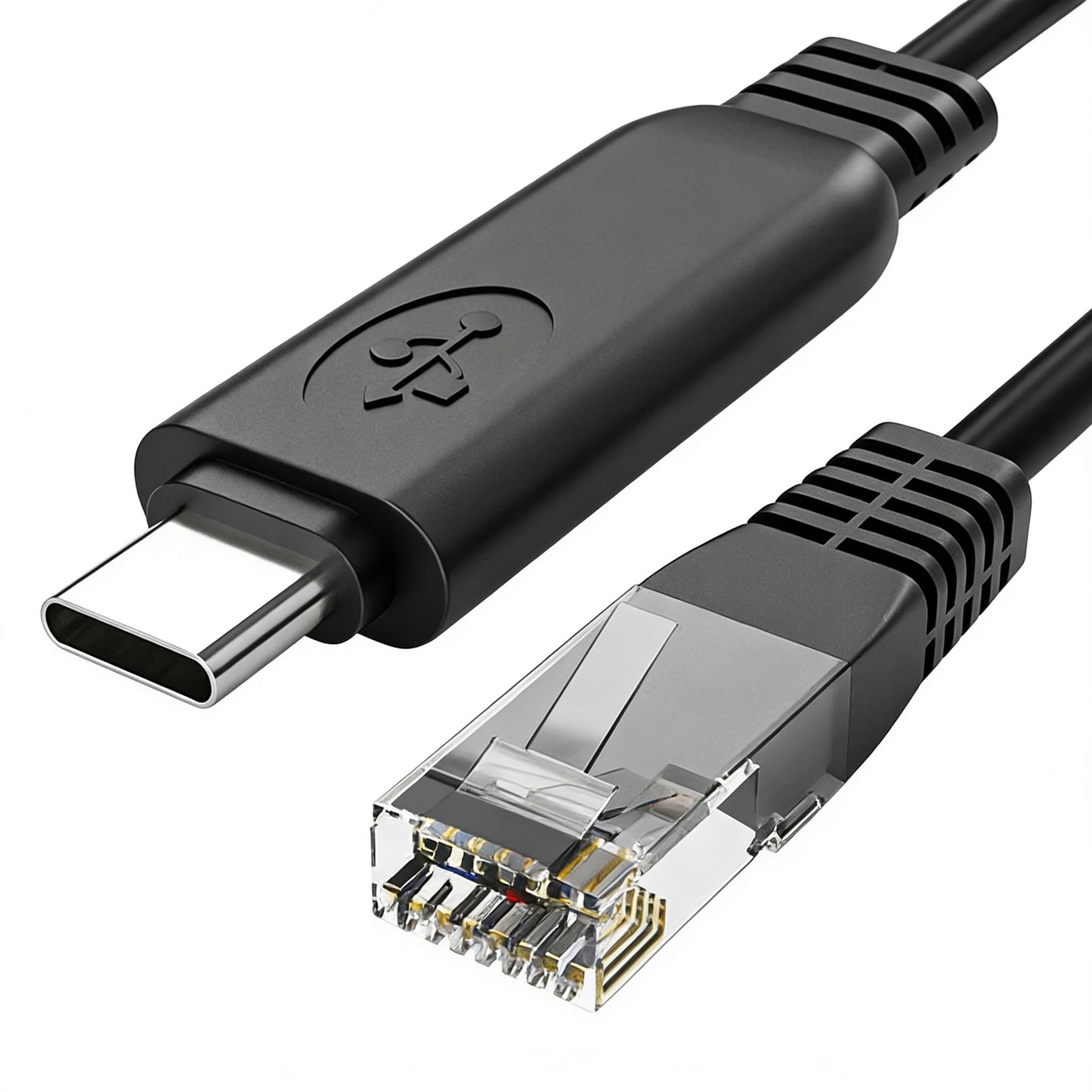 5 ft USB C to RJ45 Gigabit Ethernet Adapter, USB-C to Ethernet Cable with Built-in Network Card Chip, 1000Mbps LAN Adapter for Laptop,Tablet, Phone