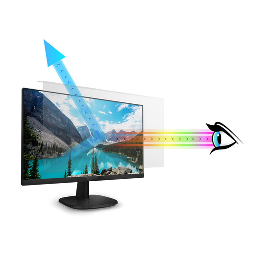 WS Screen Protector Blue Light Blocking Screen Protector Panel for 22 Inches (Diagonally Measured Screen) Desktop Monitor, Block Hazardous HEV Light