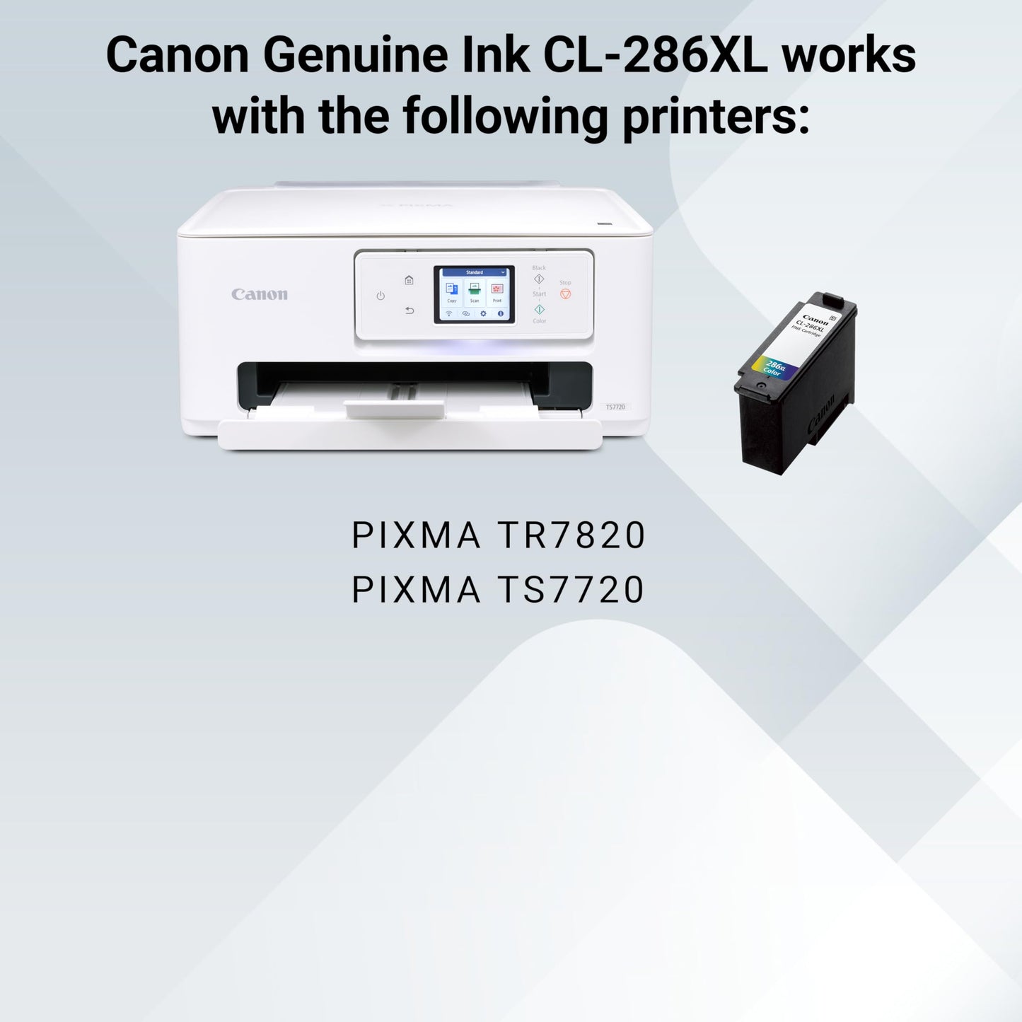 Canon CL-286 XL Genuine Color Ink Cartridge, Compatible with TR7820, TS7720/7722
