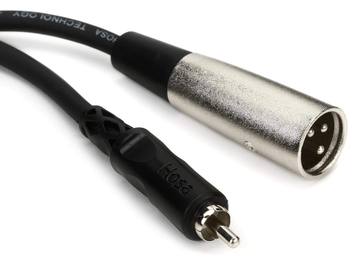 Hosa XRM-105 RCA to XLR3M Unbalanced Interconnect Cable, 5 Feet