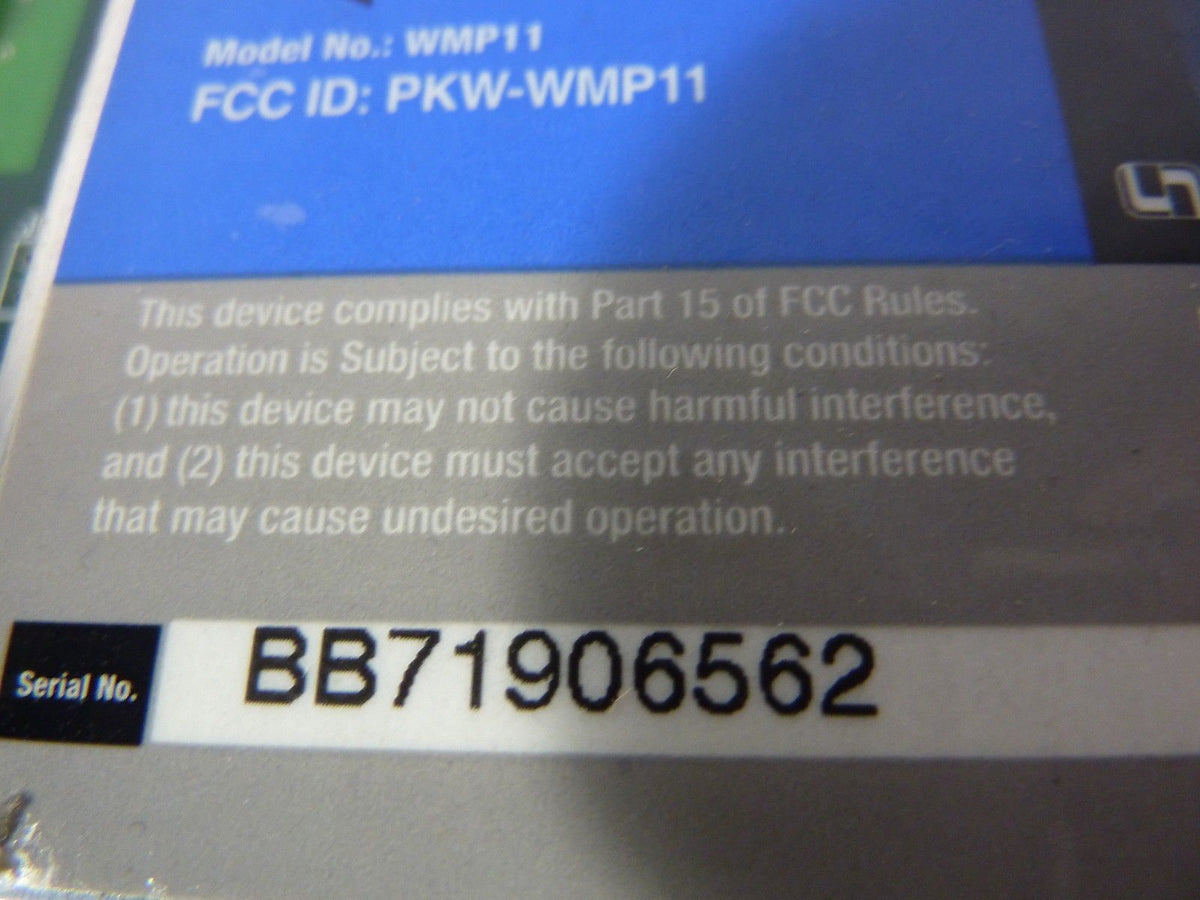Cisco-Linksys WMP11 Wireless-B PCI Card