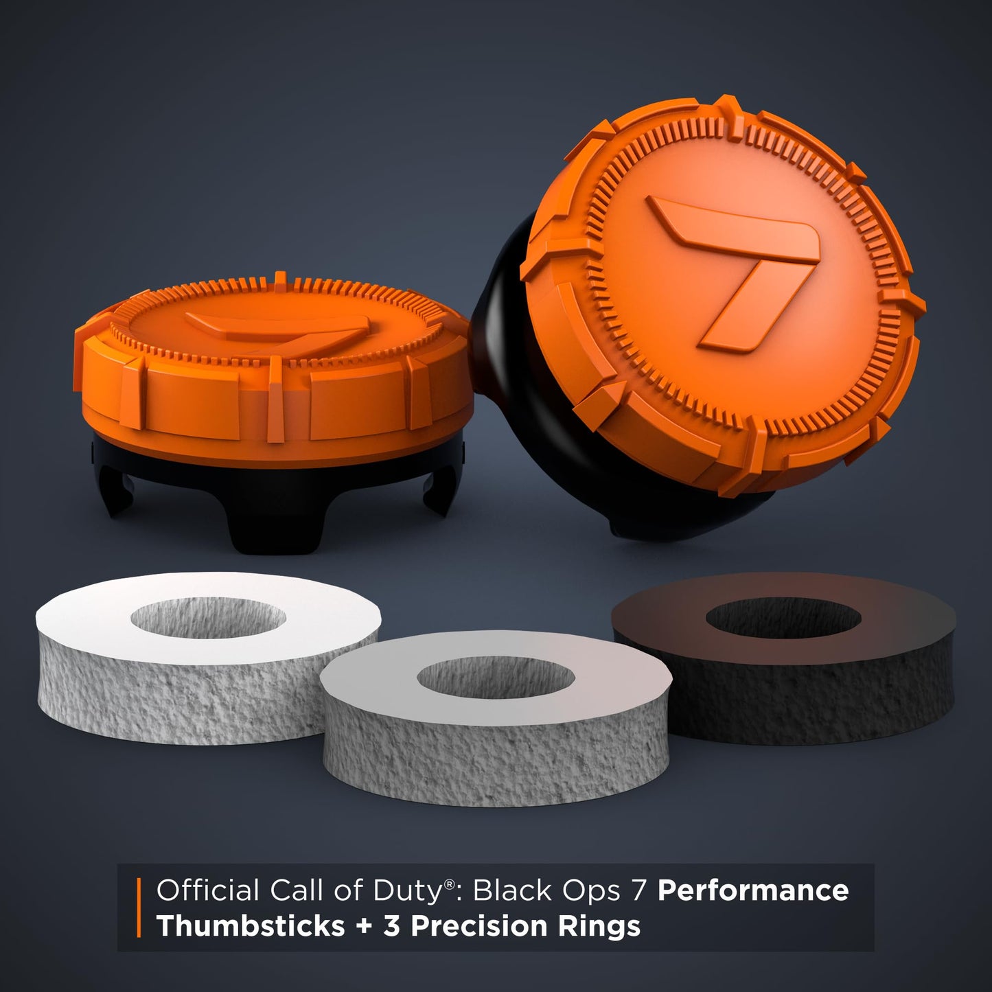 KontrolFreek Call of Duty: Black Ops 7 Aim Boost Kit | Collector’s Edition for PlayStation 5 (PS5), PlayStation 4 (PS4) Controller | Orange and Black