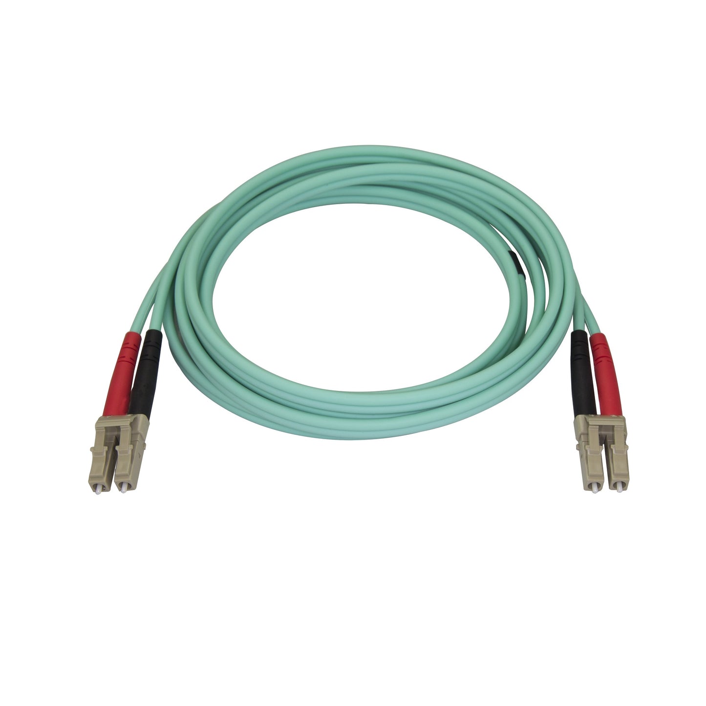 StarTech.com 2m (6ft) LC/UPC OM4 Multimode Fiber Optic Cable, 50/125, 100G, Low Insertion Loss, LSZH Fiber Jumper Cord