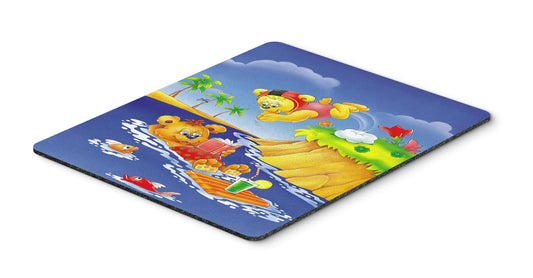 Caroline's Treasures APH0240MP Teddy Bears Swimming and Diving Mouse Pad, Hot Pad or Trivet for Home Office Gaming Working Computers Laptop Mouse