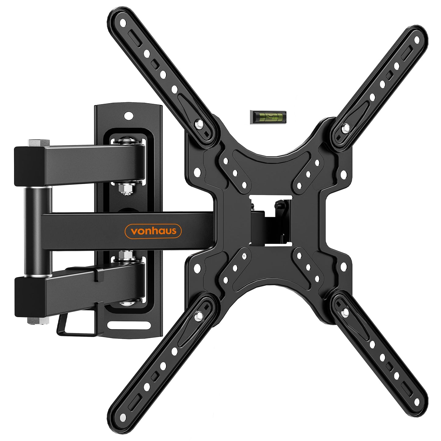 VonHaus by Designer Habitat Cantilever TV Wall Mount Swivel Bracket for LCD Plasma TV (13 - 37") to Fit All VESA 75mm & 100mm + Extension Plates