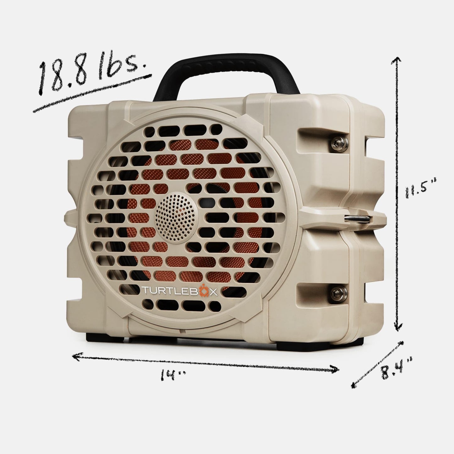 Turtlebox Grande: Loud! Outdoor Portable Bluetooth 5.4 Speaker | Rugged, Waterproof, Ultra-Portable | Plays to 126db, Deep Bass, Shockproof, Unlimited