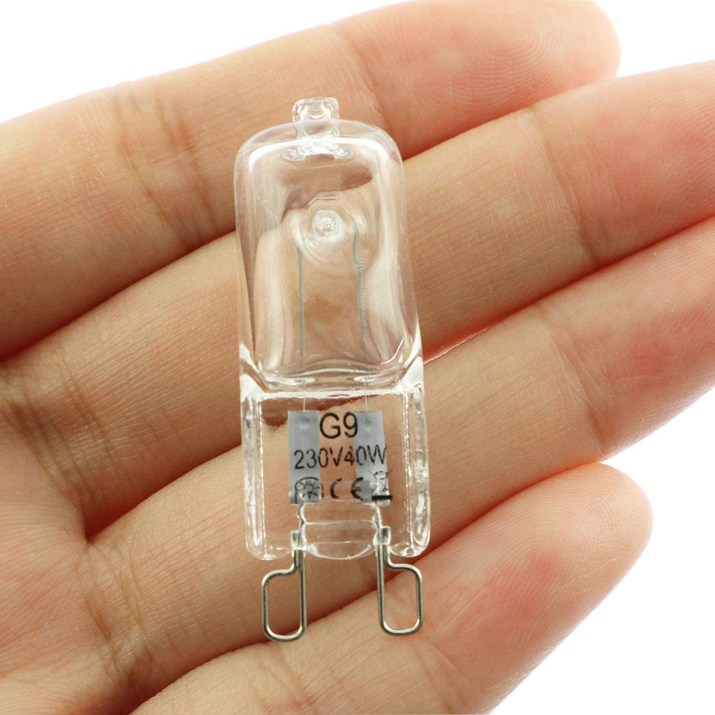 SQXBK Halogen Bulb 10PCS G9 T4 230V 40W Bi-Pin Base Warm White Halogen Light Bulbs