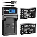 Kastar Battery (X2) & LCD Slim USB Charger for Fujifilm NP-120 NP120 FNP120 D-LI7 DB-43 and Fujifilm Finepix 603 M603 F10 F11 Zoom Optio 450 550 555