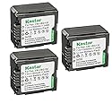 Kastar 3-Pack VW-VBG130 Battery Replacement for Panasonic SDR-H80, SDR-H80A, SDR-H80K, SDR-H80P, SDR-H80PC, SDR-H80R, SDR-H80S, SDR-H90, SDR-H90K