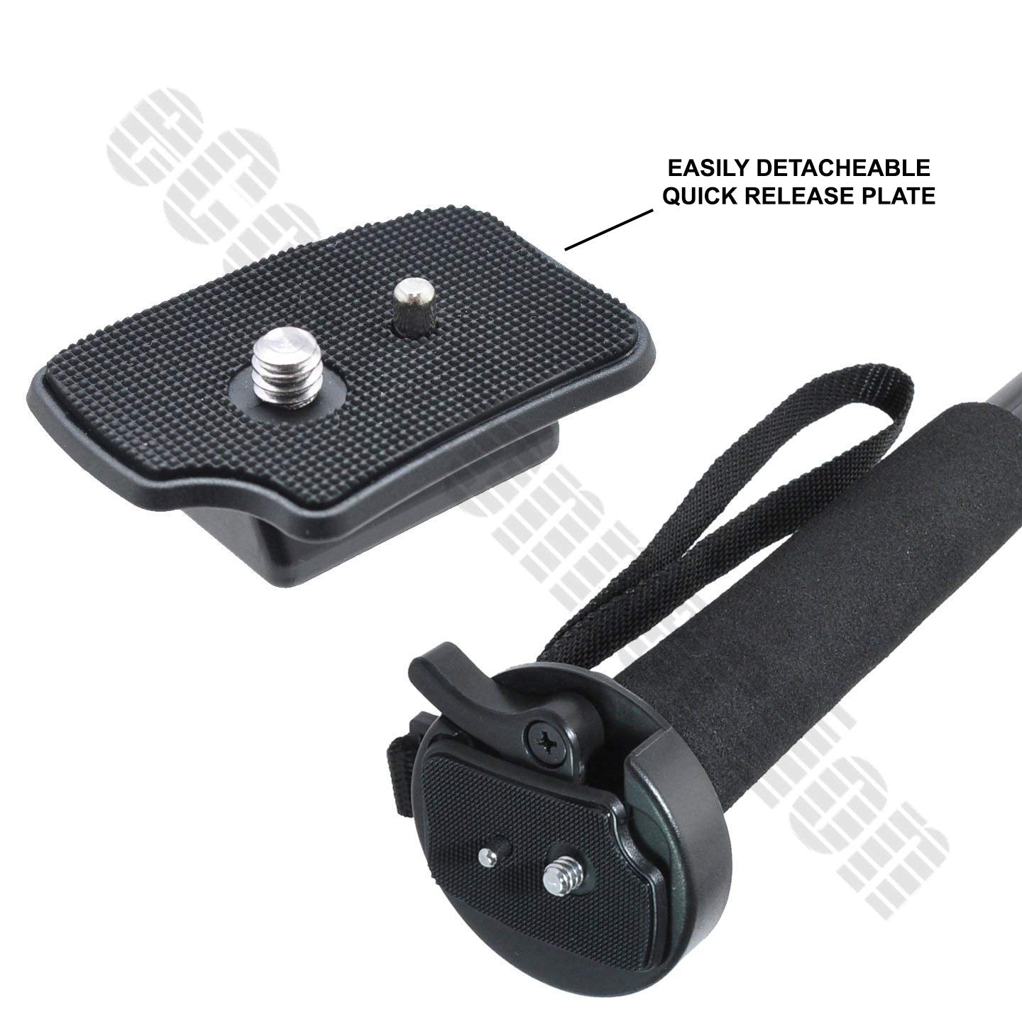 Pro Series 72" Monopod w/Quick Release for Canon, Nikon, Sony, Samsung, Olympus, Fujifilm, Panasonic & Pentax + eCostConnection Microfiber Cloth