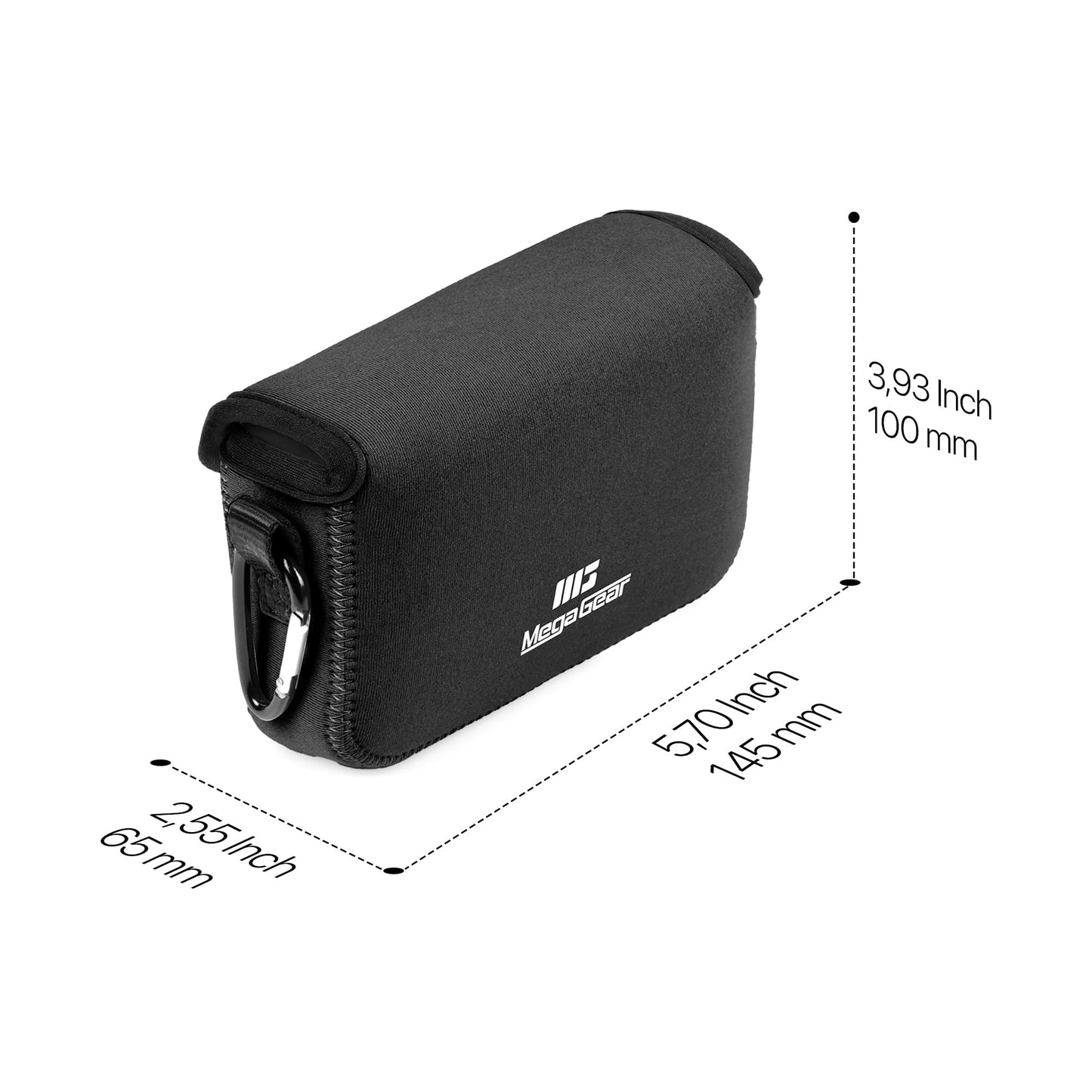 MegaGear Neoprene Camera Case for Fujifilm X100VI - Stylish and Protective Digital Photography Bag - Black