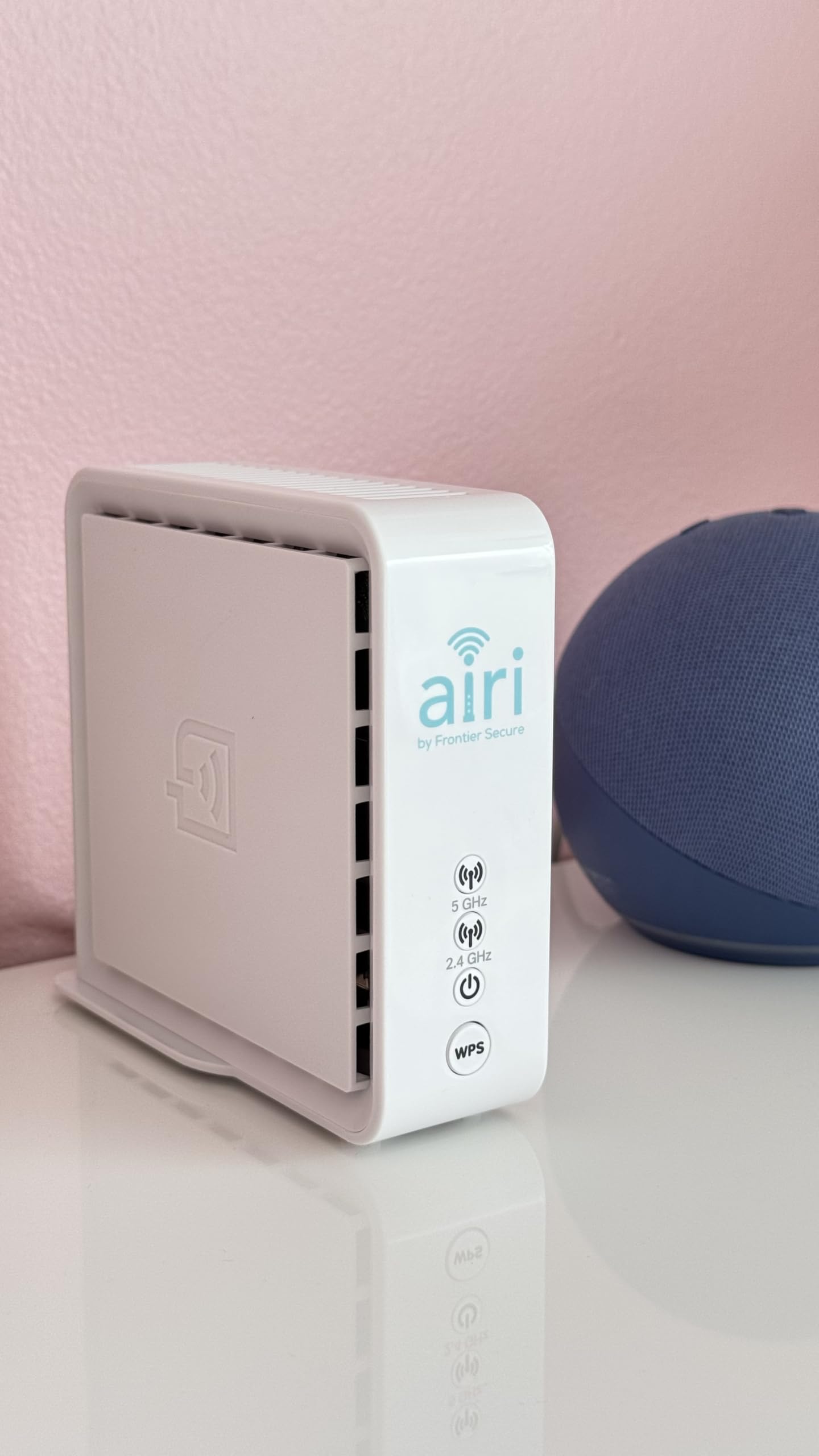 Smart Mesh WiFi Extender - Frontier Secure Air 4920 - Dual Band WiFi Booster with Ethernet Ports | 802.11ac WiFi 5 Mesh Extender for Whole Home