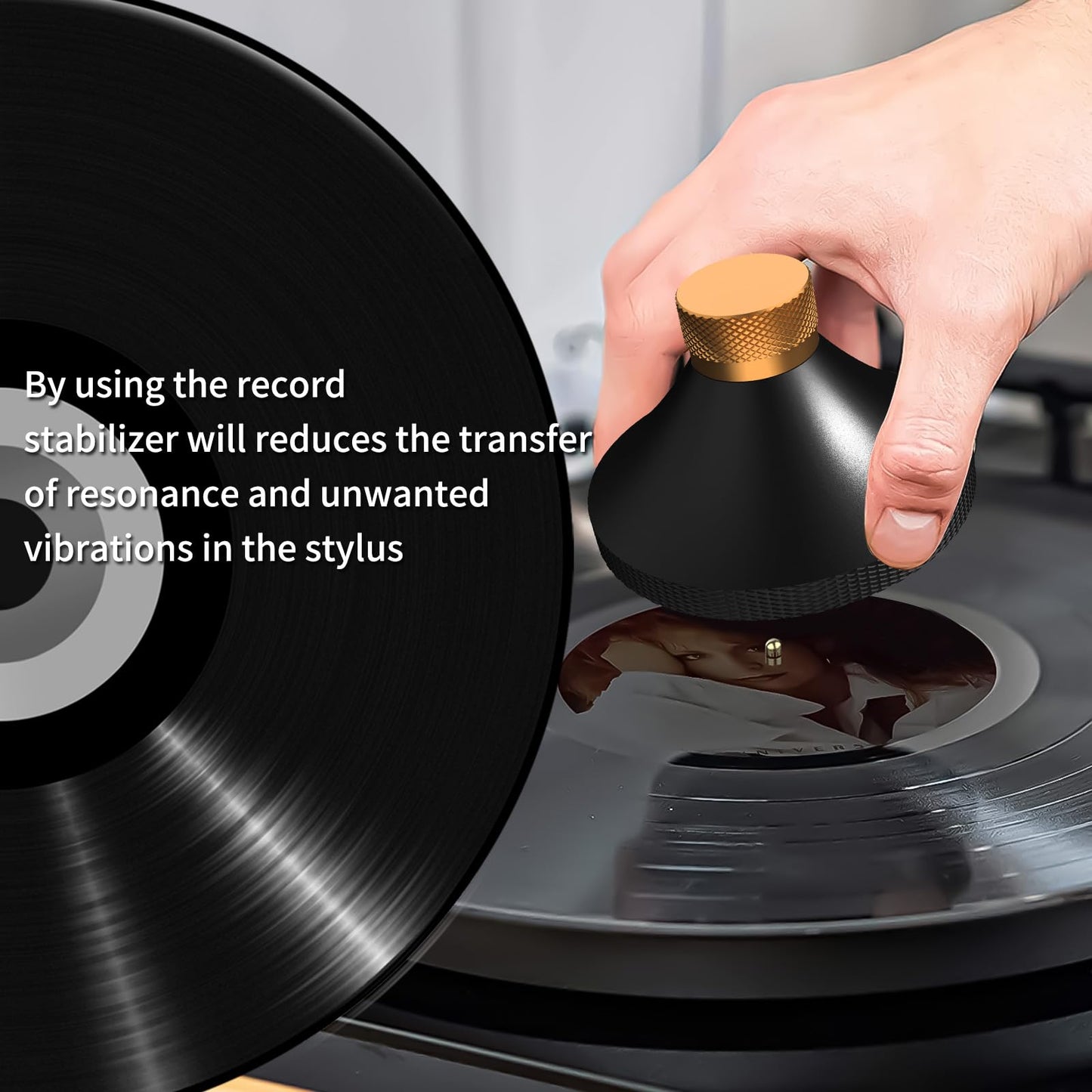 Record Weight Record Stabilizer Turntable Weight Turntable Clamps Premium Audiophile Grade Vinyl Vibration Reducer High End Stabilizer