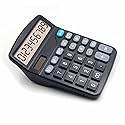OFFDIX Office Desktop Calculator, Solar and Battery Dual Power Electronic Calculator Portable 12 Digit Large LCD Display Calculator