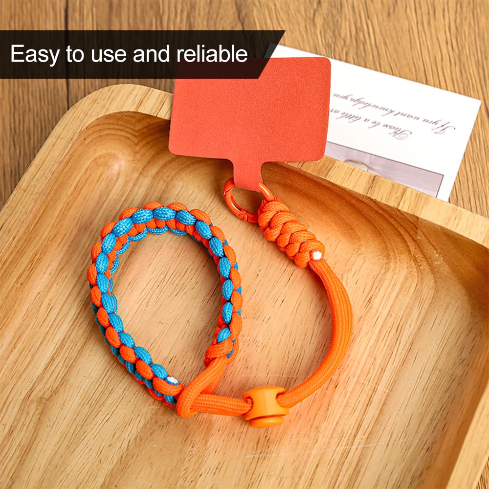 YouPocket Phone Lanyard Phone Wrist Strap for Cell Phone Case, Adjustable Phone Strap Lanyard Phone Tether Anti Theft (Orange)
