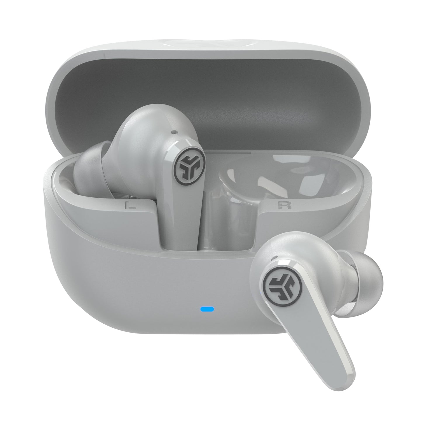 JLab, Go Pods ANC, True Wireless Earbuds, Active Noise Cancelling, Bluetooth, Cloud White