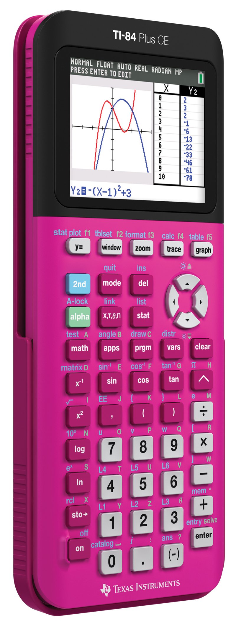Texas Instruments TI-84 Plus CE Color Graphing Calculator, Positively Pink