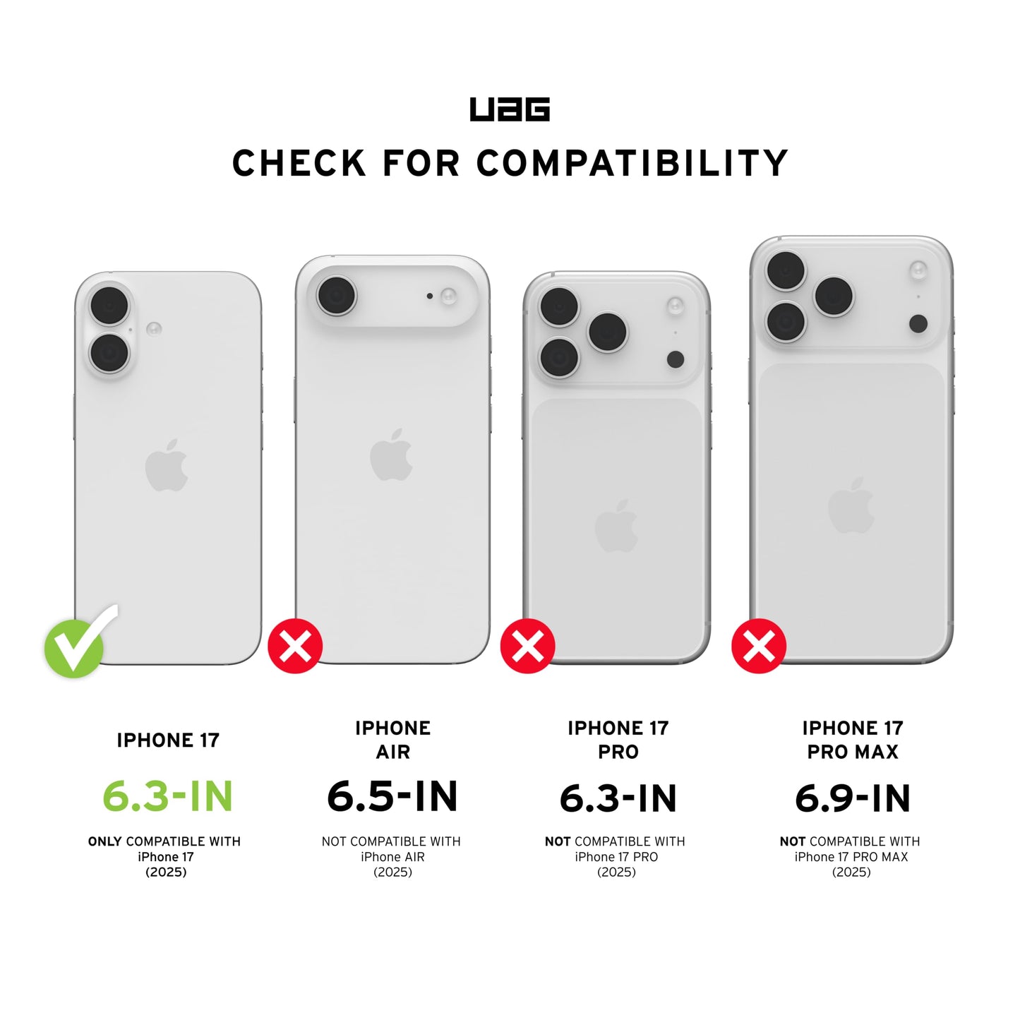 URBAN ARMOR GEAR UAG Designed for iPhone 17 Case Essential Armor - Compatible with MagSafe Translucent Military Grade Protective Cover, Cloud Blue