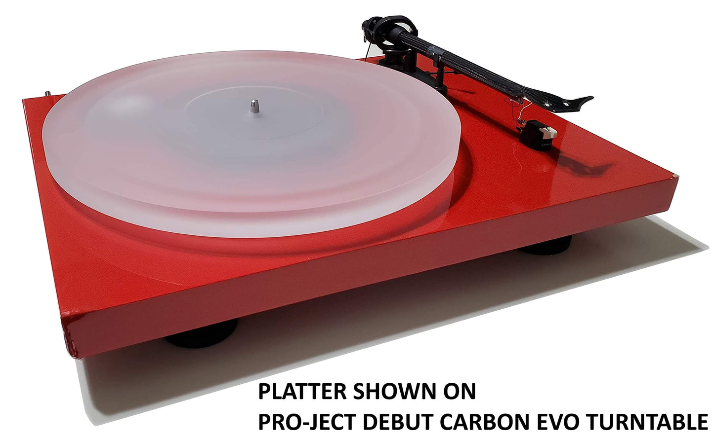 Acrylic Platter Upgrade for Pro-Ject Debut/T1/1Xpression, Music Hall MMF-2.1/2.2/2.3/3.3/5.1/5.1se/5.3/5.3se, Angels Horn, and Crosley C6 Turntables