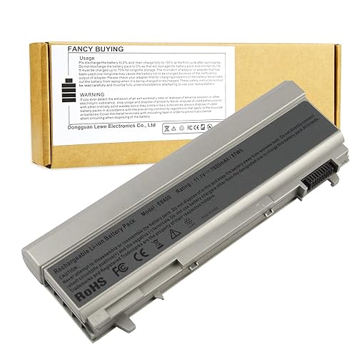 Fancy Buying 9 Cell Laptop Battery Replace for Dell Latitude E6400 E6410 E6500 E6510 MP490 4m529 pt434 ky265 312-0749 4N369 MP303 - High Performance