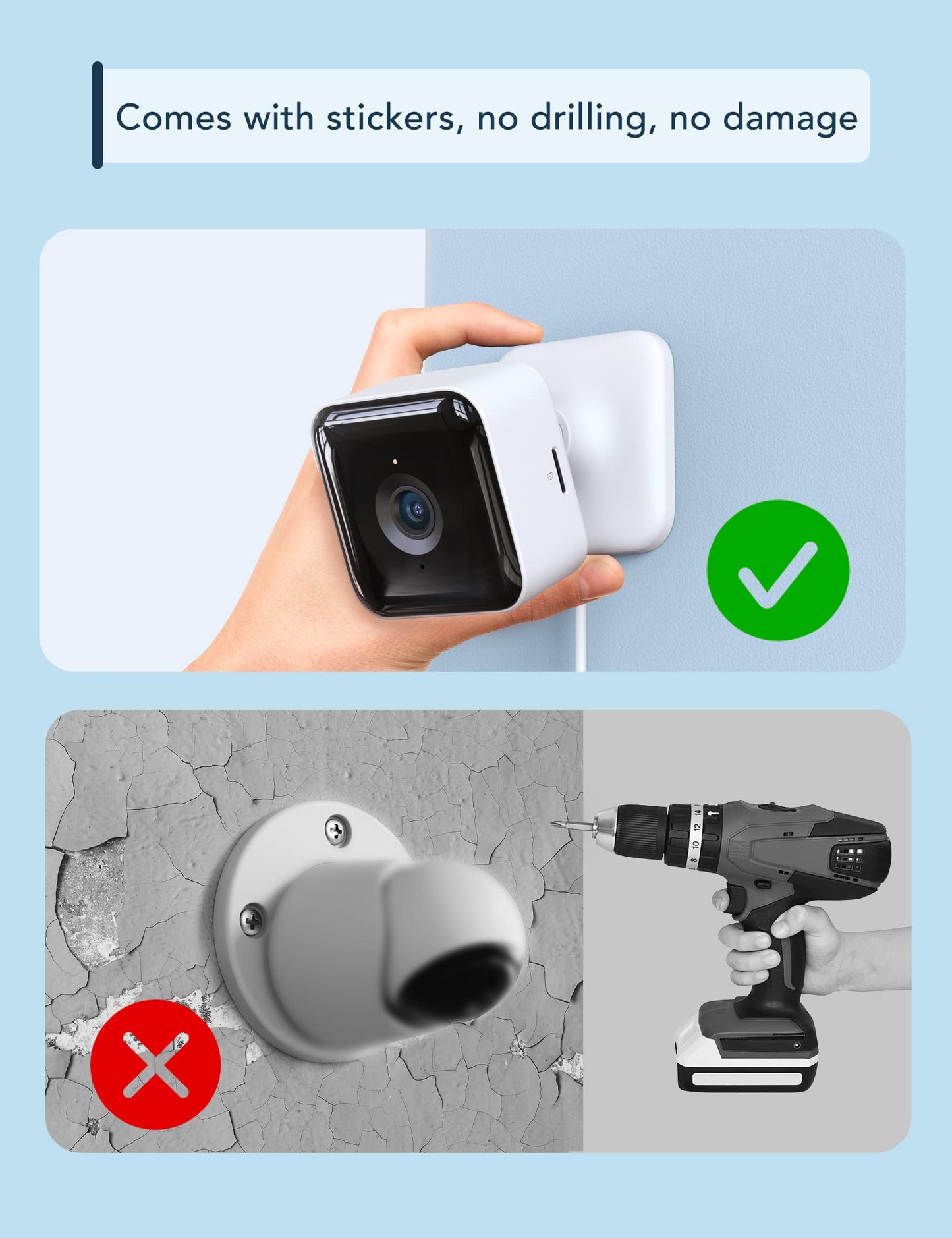 GNCC 2K Indoor Security Camera, 2 Packs Cameras for Home Security Wi-Fi Cameras, Motion/Sound Detection, Night Vision, 2-Way Audio, Real-Time Alert