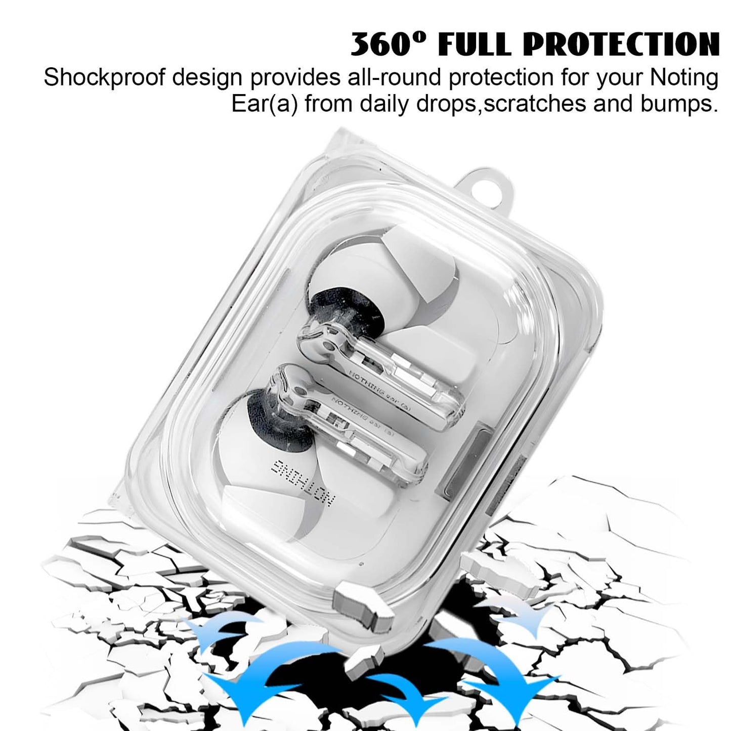 FIOPAZ Protective Case for Nothing Ear (a), Clear TPU Protective Cover Compatible with Nothing Ear (a), Lightweight Transparent Cover