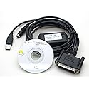 Industrial Concepts USB SC09-FX 4P Black Male-to-Male USB Cable for Mitsubishi MELSEC FX Series PLCs