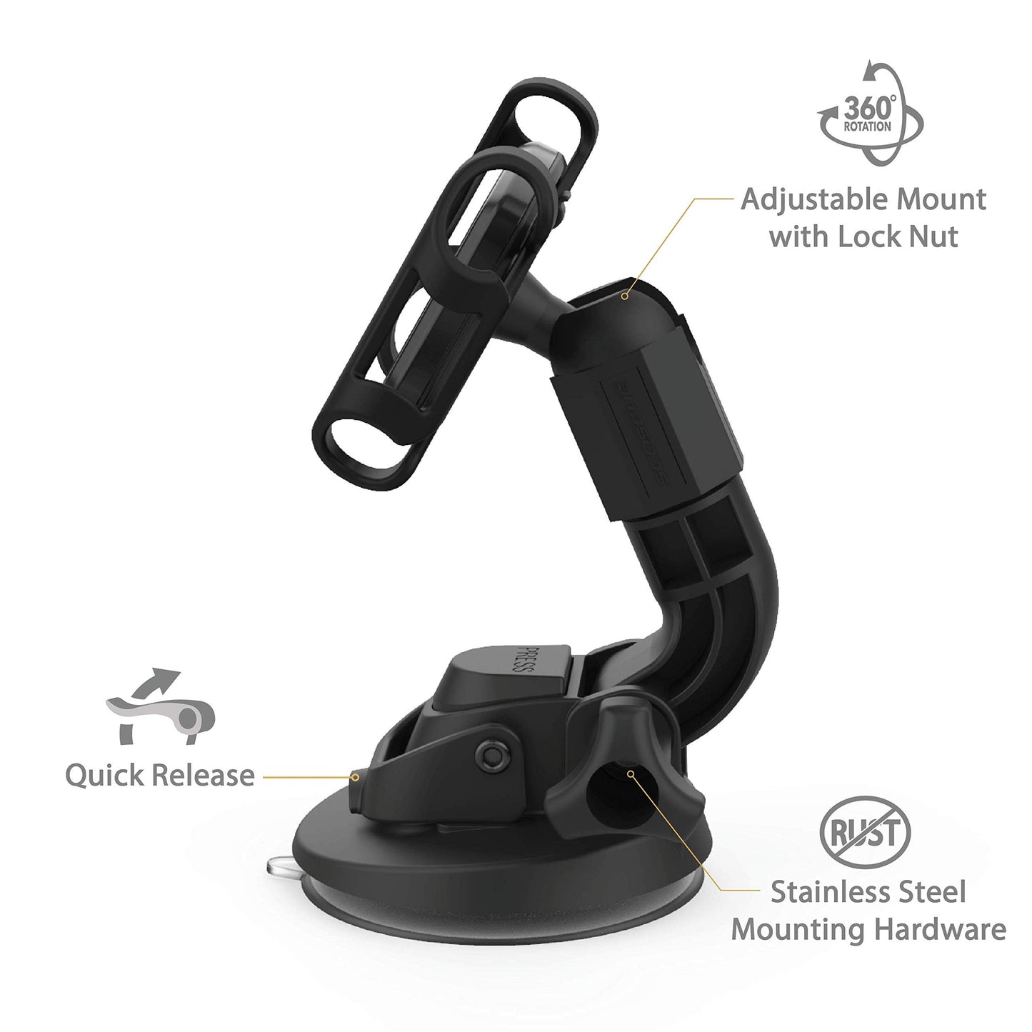 SCOSCHE PSM11022 TerraClamp MagicMount Magnetic Heavy-Duty Suction Cup Mount