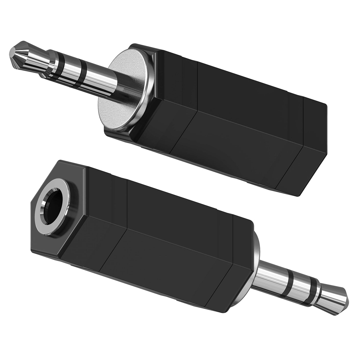 5 Pack 3.5mm Stereo to Mono Adapter - 3.5mm TRS Stereo Male to Mono Female Jack