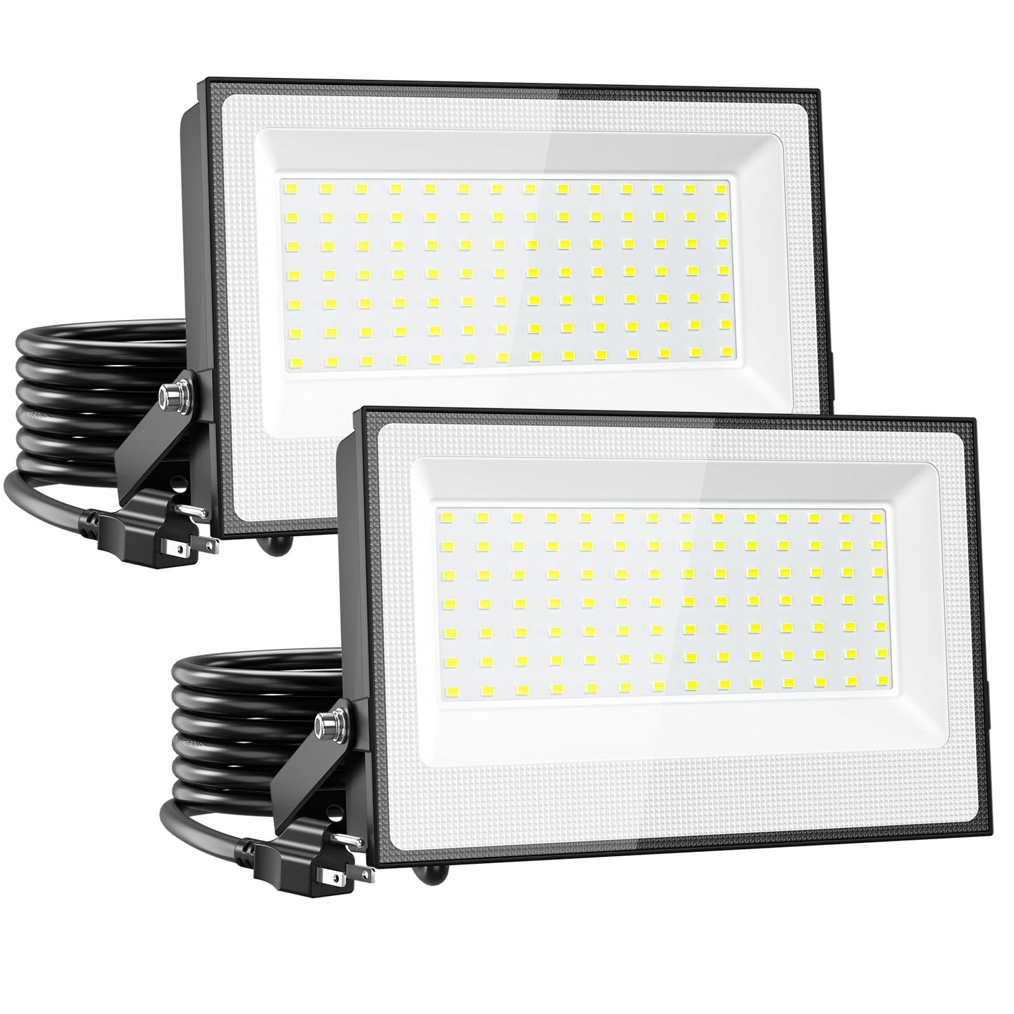 Onforu 120W Flood Lights Outdoor,12000lm Bright LED Work Light with Plug,Daylight White LED Flood Lighting, IP66 Waterproof Security Yard Lights