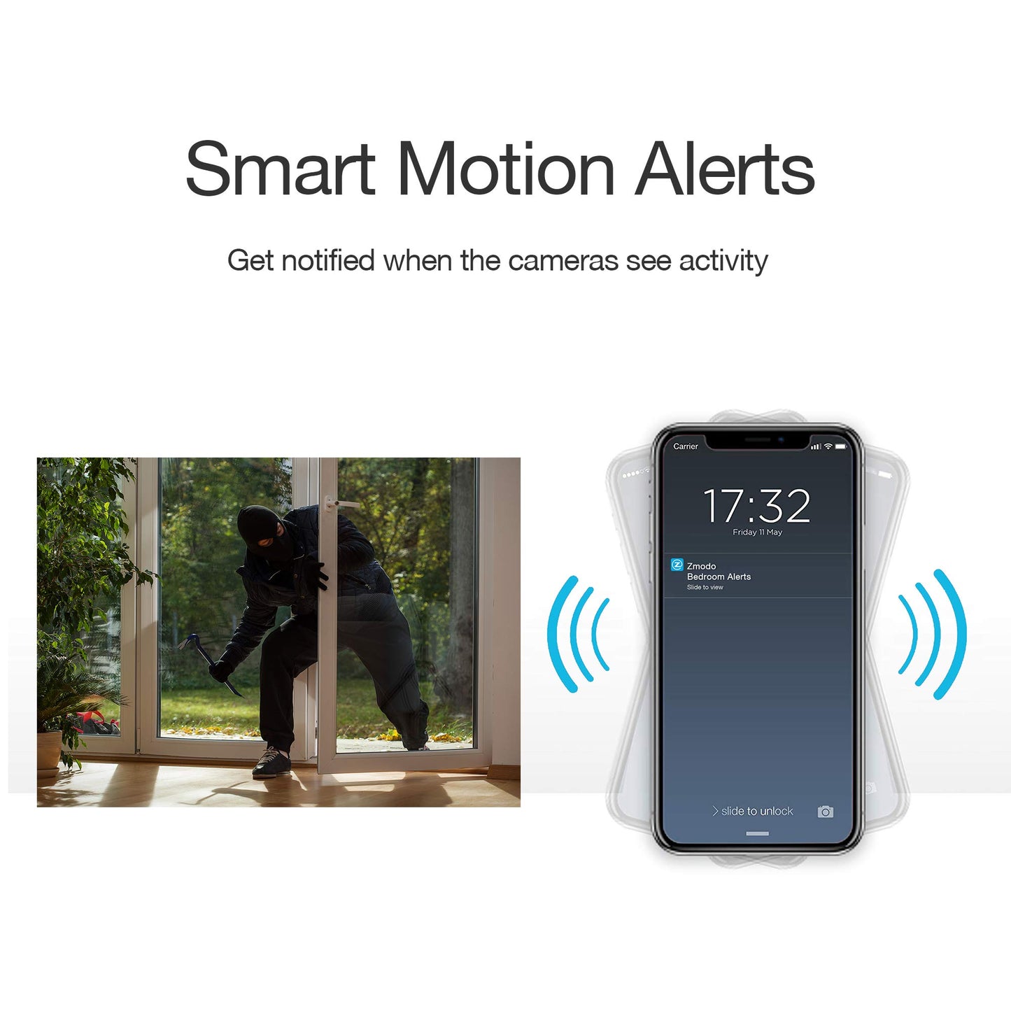 Zmodo Mini Pro, 1080P Plug-in WiFi Security Camera, Indoor Smart Camera with AI Motion Detection, Pet Nanny Cam, Night Vision, 2-Way Audio, Phone App